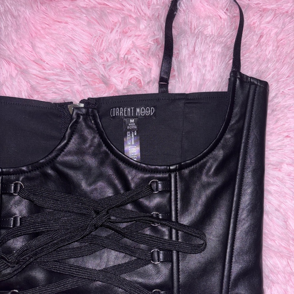 CURRENT MOOD Black Underbust Corset Top - Medium - Picture 3 of 4